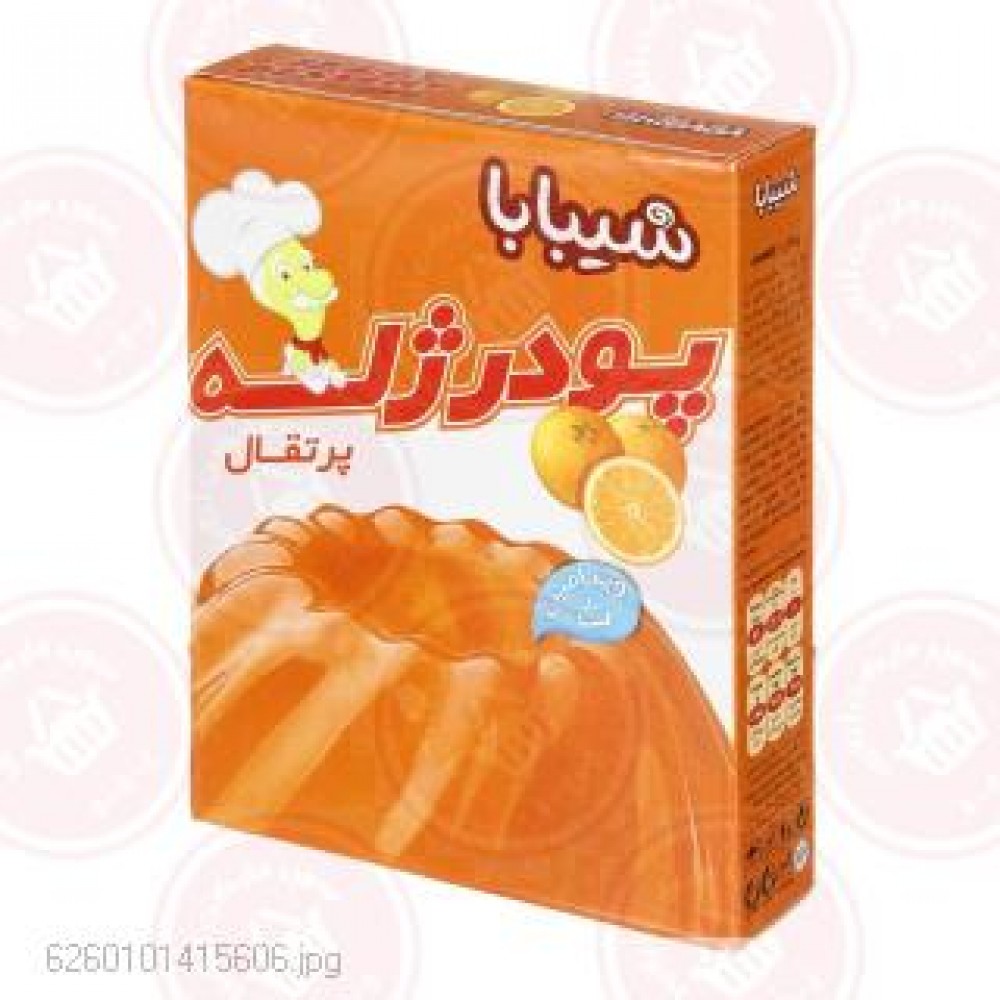 پودر ژله پرتقال ویتامین ث 100 گرمی شیبا